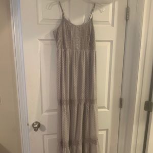 Gray maxi dress